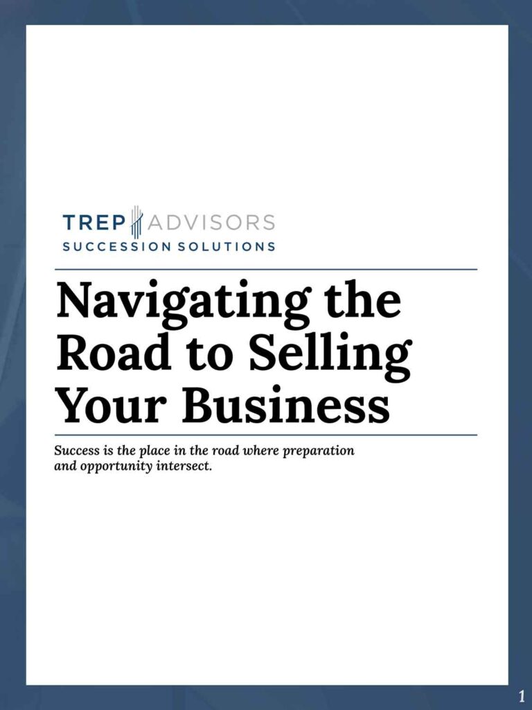 Homepage featuring advice on navigating the road to selling your business.